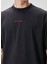 Medium Fit Siyah Logo Nakışlı T-Shirt 6