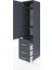 Hyperion Dolap 4 Raflı 3 Çekmeceli Tek Kapaklı 44X44X195 Antrasit-Antrasit 4
