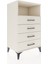 Hyperion Komodin Tek Raflı 4 Çekmeceli 60X44X106 Aytaşı-Aytaşı 2