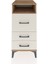 Kronos Komodin Tek Raflı 3 Çekmeceli 44X59X96 Çam-Aytaşı 1