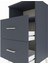 Hyperion Komodin Tek Raflı 2 Çekmeceli 60X44X106 Antrasit-Antrasit 5