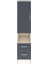 Hyperion Dolap 4 Raflı 2 Çekmeceli Tek Kapaklı 44X44X195 Aytaşı-Antrasit 1