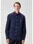 Comfort Fit Lacivert Gabardin Doku Gömlek 3