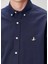 Comfort Fit Lacivert Gabardin Doku Gömlek 6