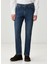 Mavi Yıkamalı Slim Fit Jean Pantolon 2