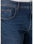 Mavi Yıkamalı Slim Fit Jean Pantolon 5