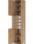 Hyperion Dolap 4 Raflı 4 Çekmeceli 2 Kapaklı 44X44X243 Çam-Çam 5