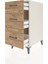 Kronos Komodin 3 Çekmeceli 44X59X96 Aytaşı-Çam 4