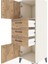 Hyperion Dolap Tek Raflı 3 Çekmeceli 2 Kapaklı 44X44X134 Aytaşı-Çam 5