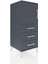 Hyperion Komodin 2 Raflı 3 Çekmeceli Tek Kapaklı 44X44X106 Antrasit-Antrasit 2