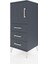 Hyperion Komodin 2 Raflı 3 Çekmeceli Tek Kapaklı 44X44X106 Antrasit-Antrasit 3