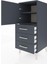 Hyperion Komodin 2 Raflı 3 Çekmeceli Tek Kapaklı 44X44X106 Antrasit-Antrasit 4