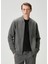 Antrasit Ottoman Dokulu Bomber Sweatshirt 2