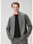 Antrasit Ottoman Dokulu Bomber Sweatshirt 4