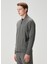 Antrasit Ottoman Dokulu Bomber Sweatshirt 5