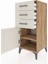Hyperion Komodin Tek Raflı 3 Çekmeceli Tek Kapaklı 44X44X106 Çam-Aytaşı 4