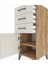 Hyperion Komodin Tek Raflı 3 Çekmeceli Tek Kapaklı 44X44X106 Çam-Aytaşı 5