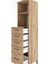Hyperion Dolap 2 Raflı 5 Çekmeceli 44X44X182 Çam-Çam 5