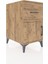 Kronos Komodin Tek Raflı Tek Çekmeceli Tek Kapaklı 44X59X80 Çam-Çam 2