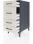 Kronos Komodin 4 Çekmeceli 44X59X96 Antrasit-Aytaşı 4