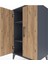 Hyperion Komodin 2 Raflı 2 Kapaklı 60X44X106 Antrasit-Çam 5