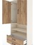 Hyperion Dolap 3 Raflı 2 Çekmeceli Tek Askılı 88X44X195 Aytaşı-Çam 5