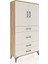 Arges Dolap 3 Raflı 4 Çekmeceli 2 Kapaklı 88X30X163 Çam-Aytaşı 2
