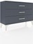 Arges Şifonyer 3 Çekmeceli 88X30X64 Antrasit-Antrasit 2
