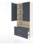 Hyperion Dolap 4 Raflı 2 Çekmeceli 2 Kapaklı 88X44X195 Aytaşı-Antrasit 4