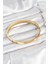 316L Çelik Gold Renk 65 mm Kadın Kelepçe Bileklik - Lisinya 2