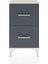 Arges Komodin Tek Raflı 2 Çekmeceli 44X30X80 Aytaşı-Antrasit 2