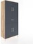 Hyperion Dolap 4 Raflı Tek Çekmeceli 4 Kapaklı 88X44X195 Çam-Antrasit 2