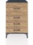 Hyperion Komodin 4 Çekmeceli 60X44X96 Antrasit-Çam 1