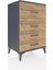 Hyperion Komodin 4 Çekmeceli 60X44X96 Antrasit-Çam 2