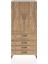 Hyperion Dolap 3 Raflı 4 Çekmeceli 2 Kapaklı 88X44X195 Aytaşı-Çam 1