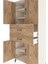 Hyperion Dolap 4 Raflı 2 Çekmeceli 4 Kapaklı 88X44X195 Aytaşı-Çam 5
