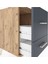 Hyperion Komodin 2 Çekmeceli 44X44X64 Çam-Antrasit 5