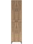 Arges Dolap 5 Raflı Tek Çekmeceli 4 Kapaklı 60X30X243 Çam-Çam 1