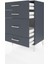 Hyperion Komodin 4 Çekmeceli 60X44X96 Antrasit-Antrasit 4