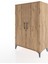 Hyperion Dolap Tek Raflı 2 Kapaklı Tek Askılı 88X44X134 Çam-Çam 3