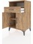 Hyperion Komodin 2 Raflı Tek Çekmeceli 2 Kapaklı 60X44X96 Çam-Çam 4