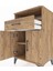 Hyperion Komodin 2 Raflı Tek Çekmeceli 2 Kapaklı 60X44X96 Çam-Çam 5