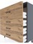 Arges Şifonyer 4 Çekmeceli 88X30X96 Antrasit-Çam 5