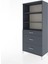 Hyperion Dolap 3 Raflı 3 Çekmeceli 88X44X195 Antrasit-Antrasit 3