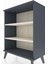 Arges Komodin 2 Raflı 60X30X80 Antrasit-Aytaşı 5