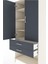 Hyperion Dolap 4 Raflı 2 Çekmeceli 2 Kapaklı 88X44X195 Aytaşı-Antrasit 5