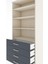 Hyperion Dolap 4 Raflı 4 Çekmeceli 88X44X195 Aytaşı-Antrasit 5