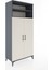 Hyperion Dolap 5 Raflı 2 Kapaklı 88X44X195 Antrasit-Aytaşı 2