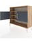 Arges Şifonyer 3 Raflı 2 Kapaklı 88X30X80 Çam-Antrasit 4