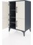 Hyperion Komodin 3 Raflı 4 Kapaklı 60X44X96 Antrasit-Aytaşı 4